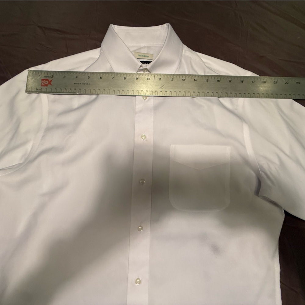 Jos. A. Bank Tailored Fit White 100% Cotton Dress Shirt Size 15.5-33 - Picture 8 of 8